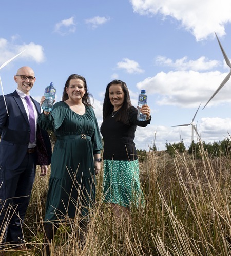 Ballygowan mineral water to be produced using 100% renewable electricity harnessed from wind energy