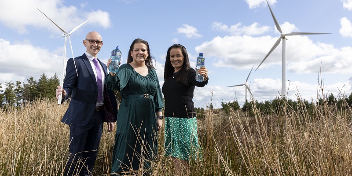 Ballygowan mineral water to be produced using 100% renewable electricity harnessed from wind energy