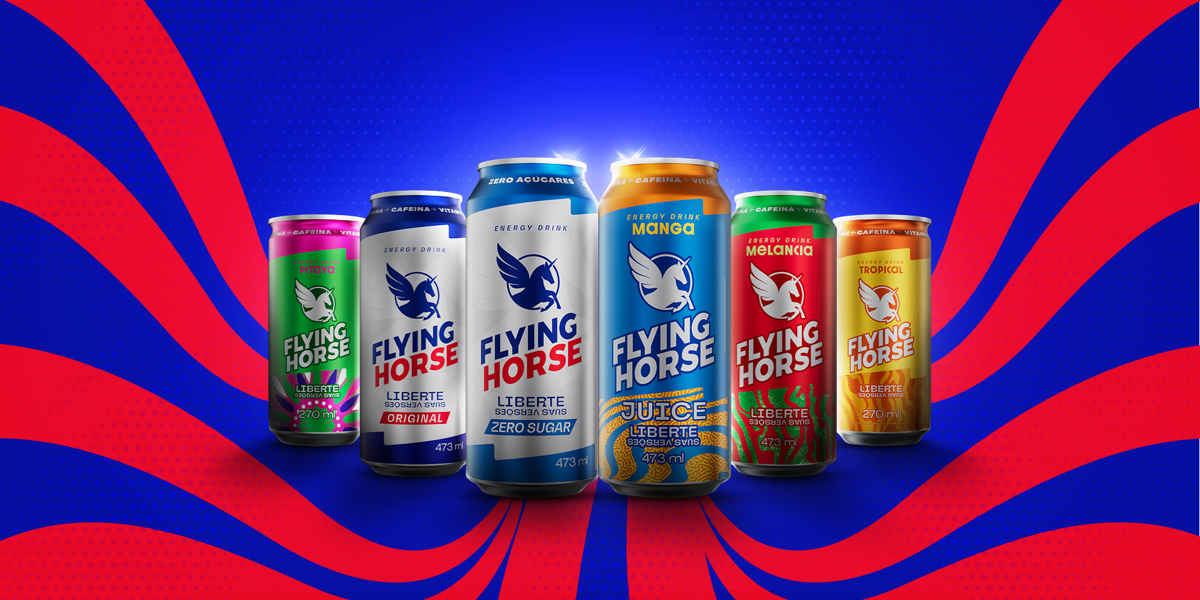 Brazilian energy brand Flying Horse boosts its presence with new flavours and rebrand