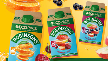 Robinsons launches super strength squash in plant-based carton