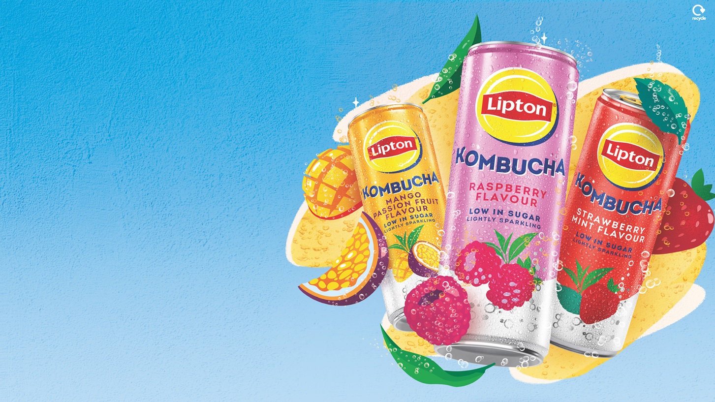 Lipton brings a burst of flavour to the kombucha market