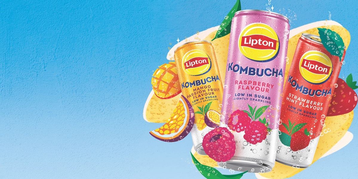 Lipton brings a burst of flavour to the kombucha market