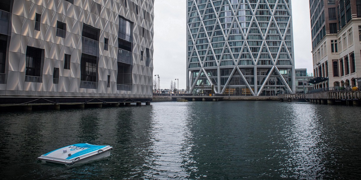 Aqua Libra launches London’s first WasteShark to eliminate plastic from Canary Wharf’s waterways