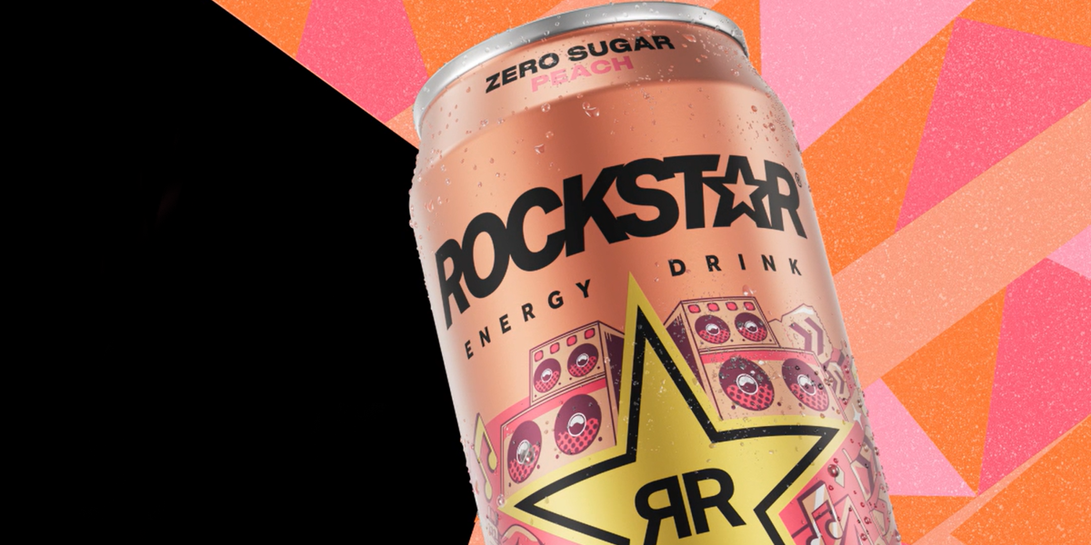 Turn up the flavour with new Rockstar Energy Zero Sugar Peach