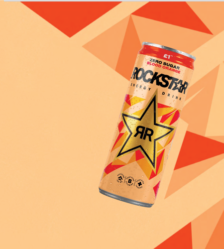 New Rockstar Blood Orange in 330ml can